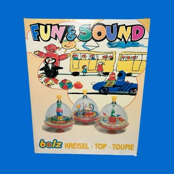 NIB Vintage BOLZ LBZ Musical Circus Spinning Top with Box - West Germany - Picture 2 of 5